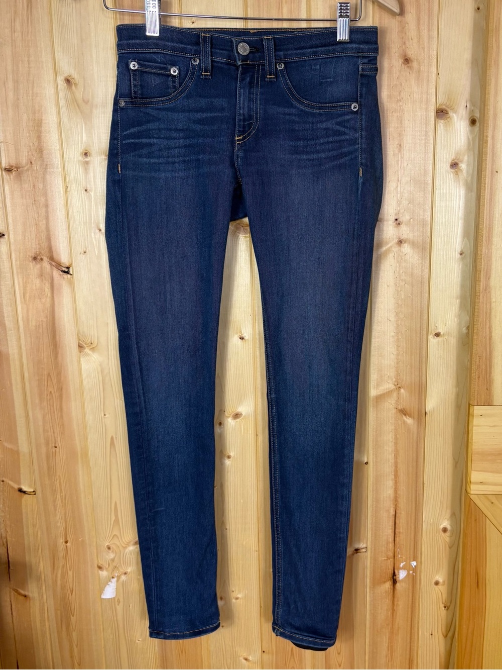 Rag & Bone Joshua Skinny Jeans Size 26 Low Rise Classic minimalist layering Flaw
